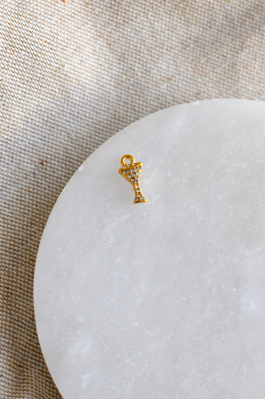 Sparkly Wine Glass Charm