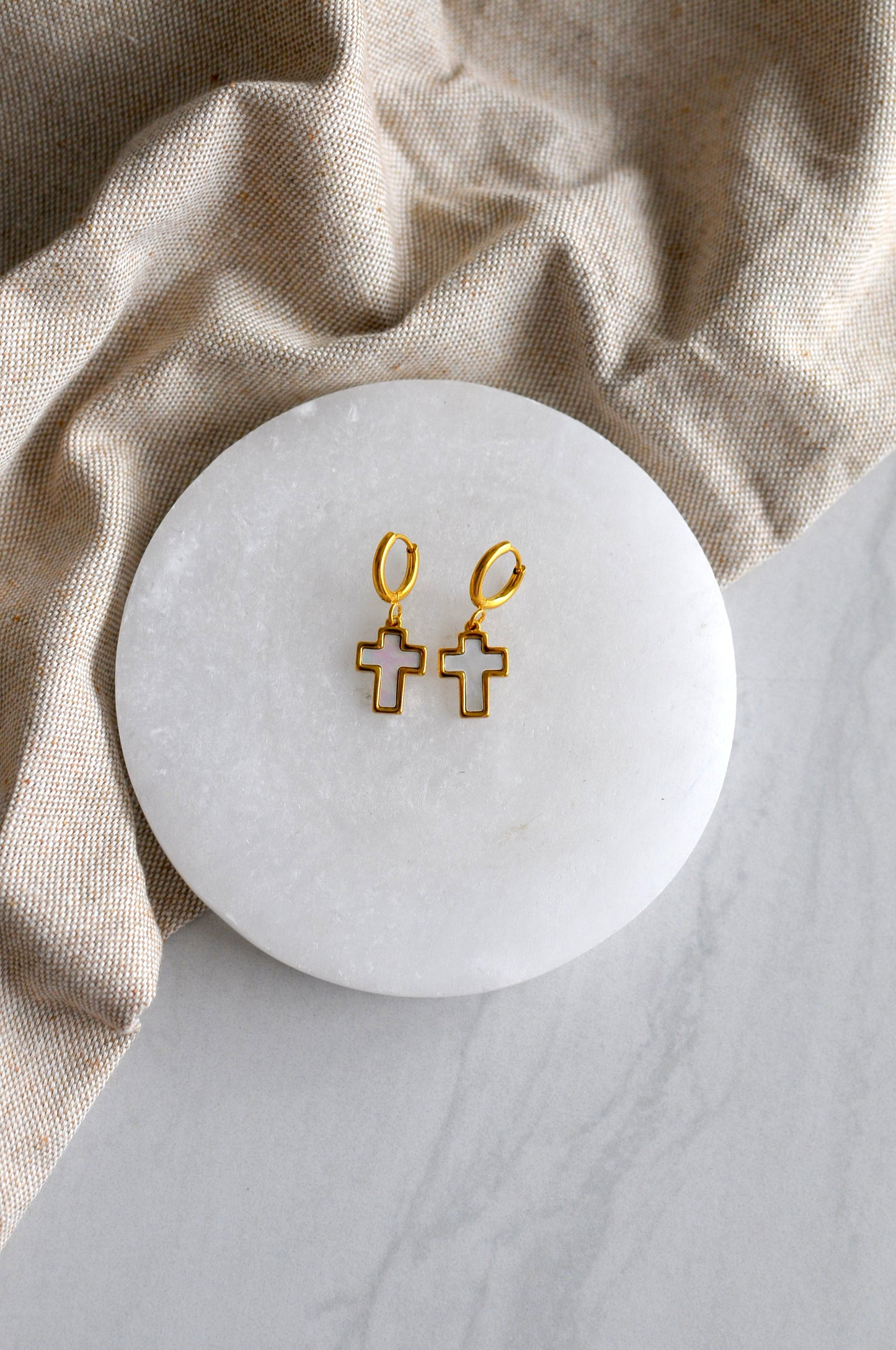 Charm Huggie Earrings