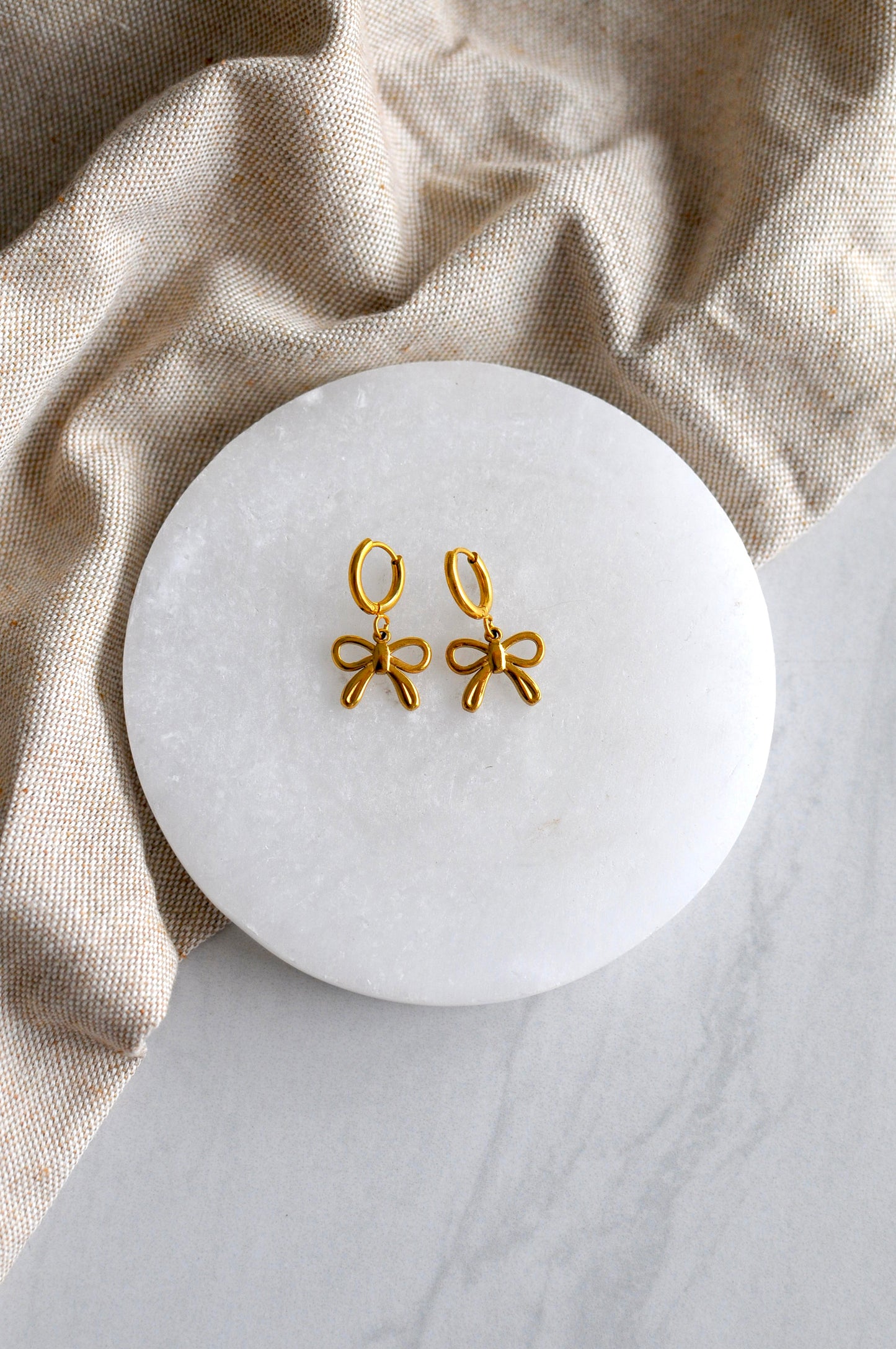 Charm Huggie Earrings