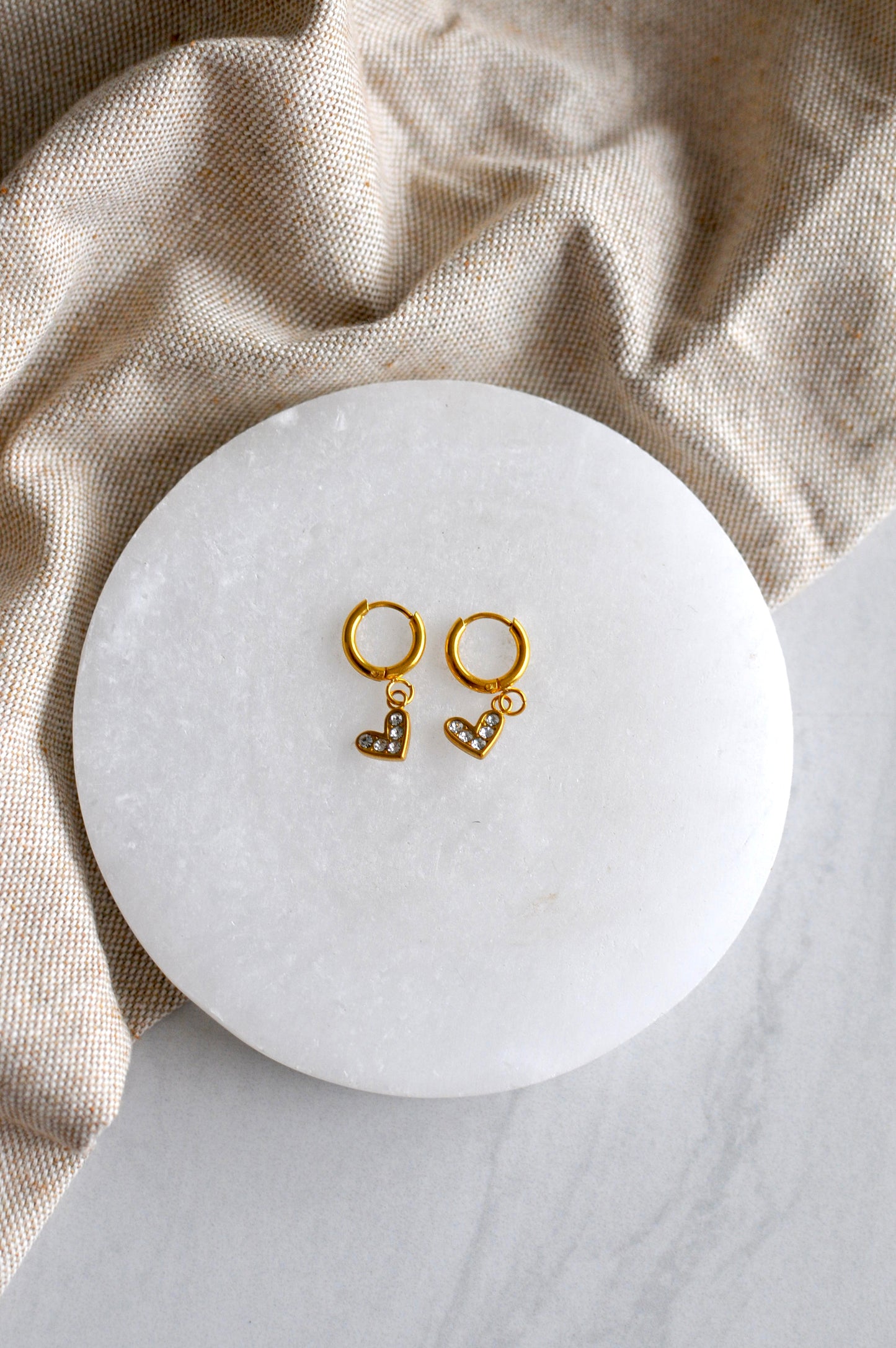 Charm Huggie Earrings