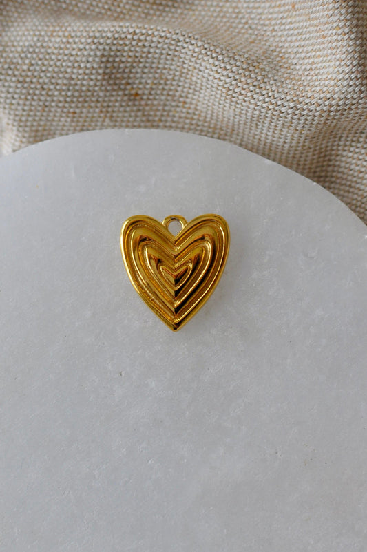 Layered Heart Charm
