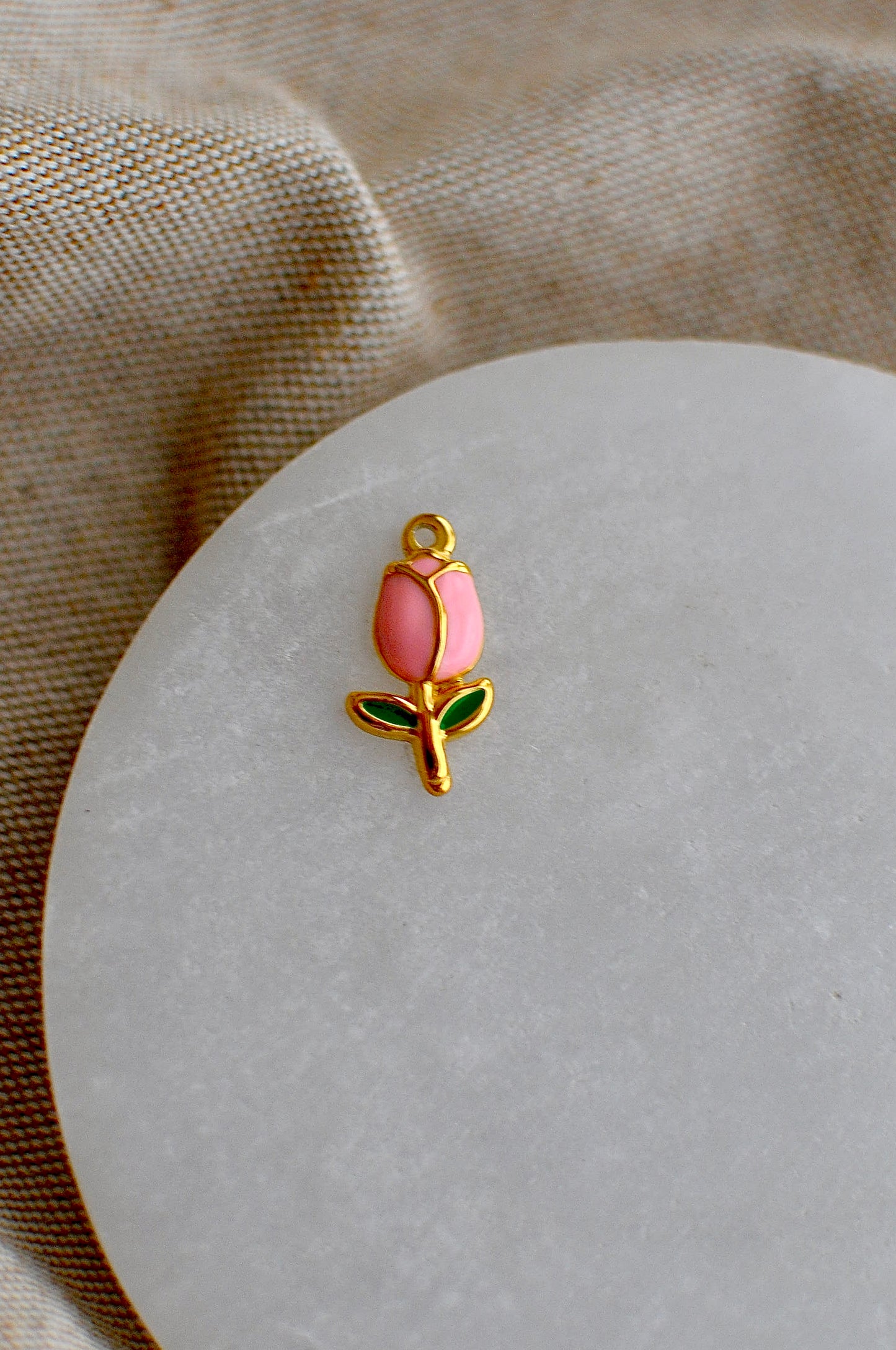 Pink Tulip Charm