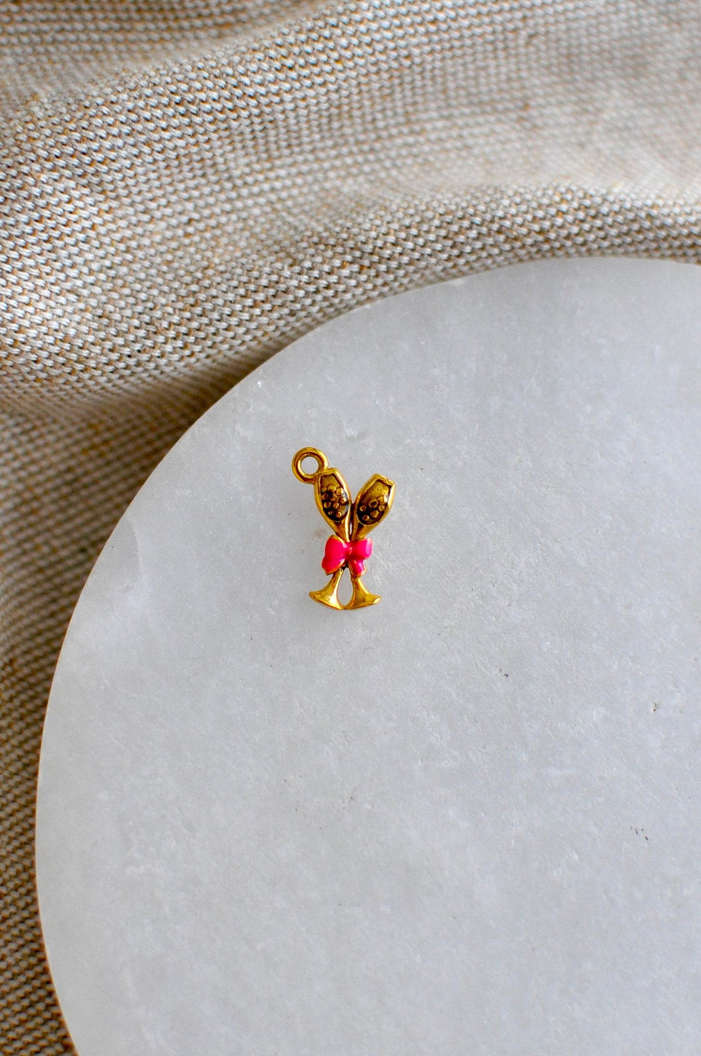 Pink Glasses Charm