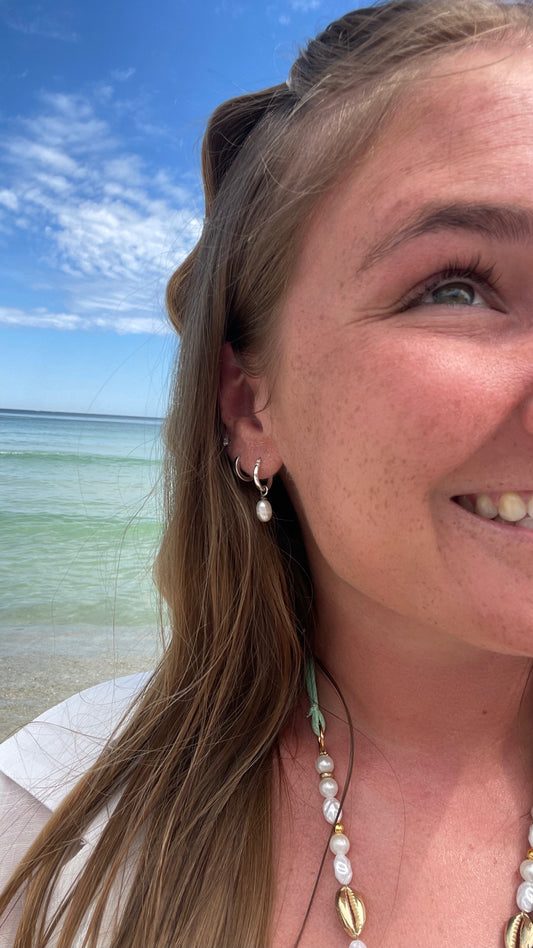 Pearl Hoops