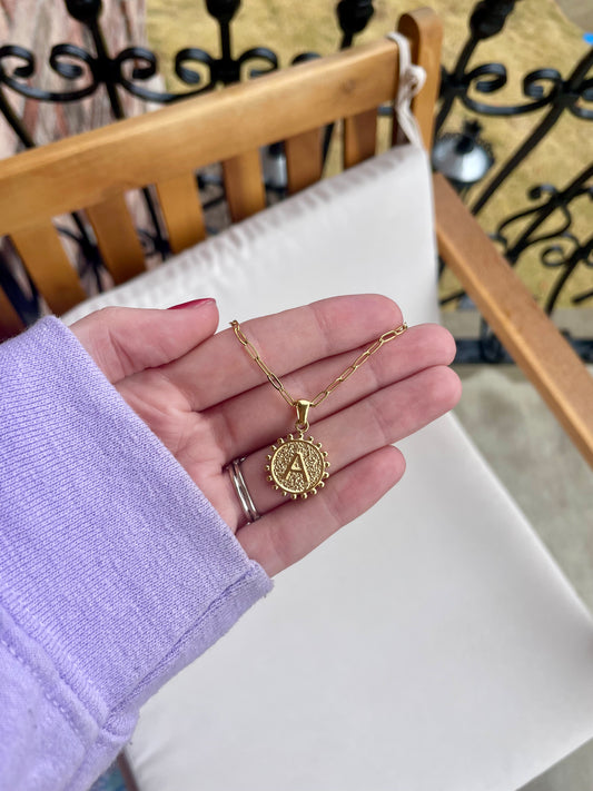 Initial Pendant Necklace