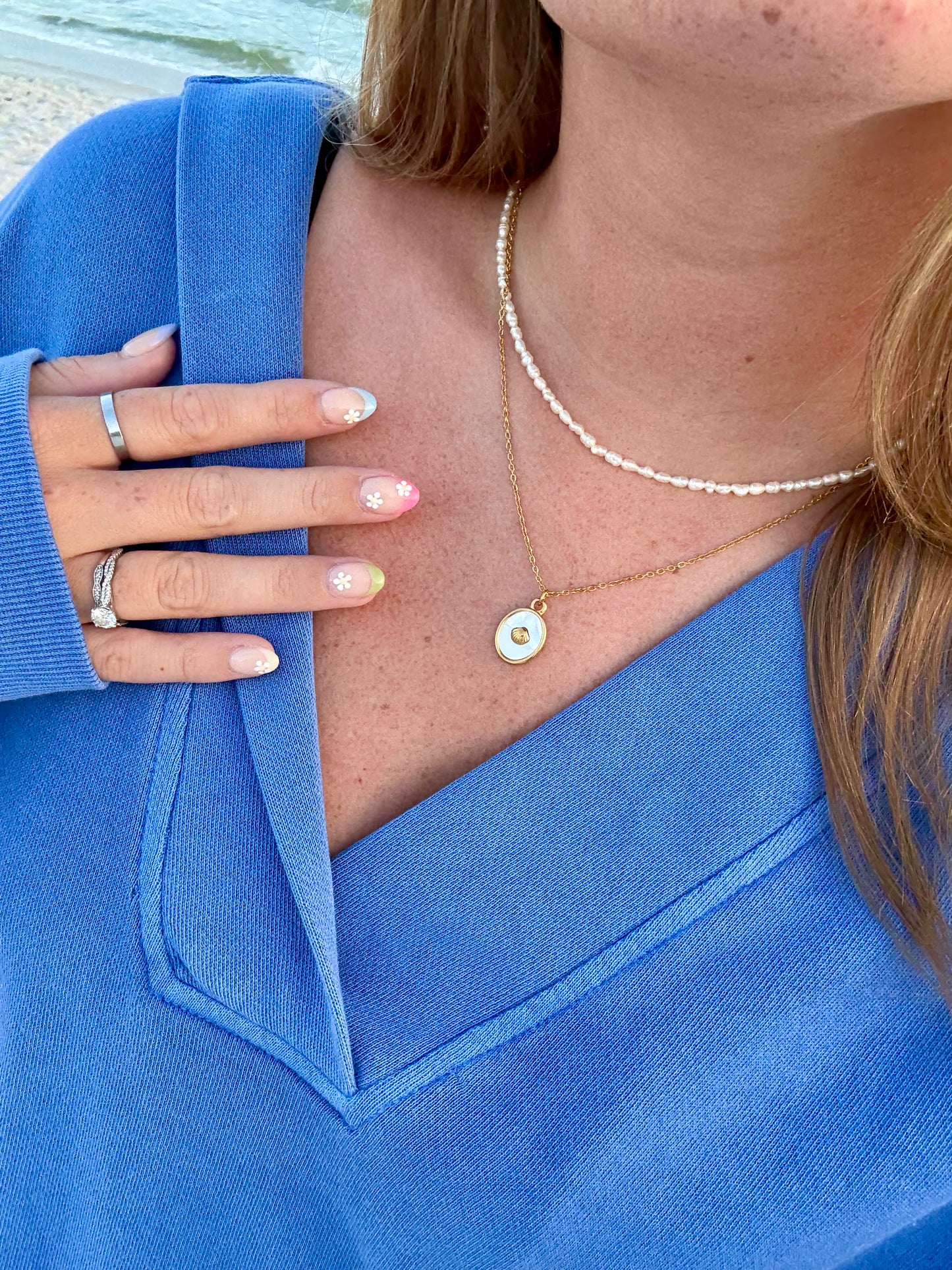 Waterproof Pearl Choker Necklace