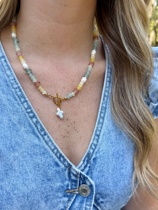 Pearl Harvest Beaded Necklace