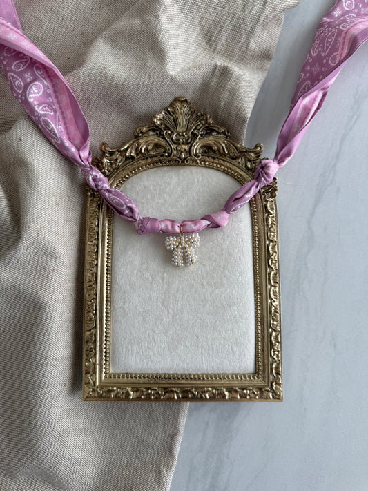Eloise Bow Scarf Necklace
