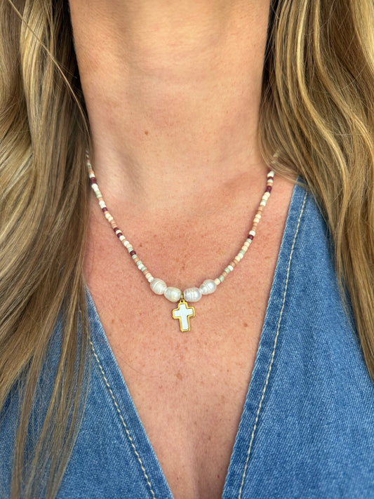 Autumn Grace Beaded Necklace