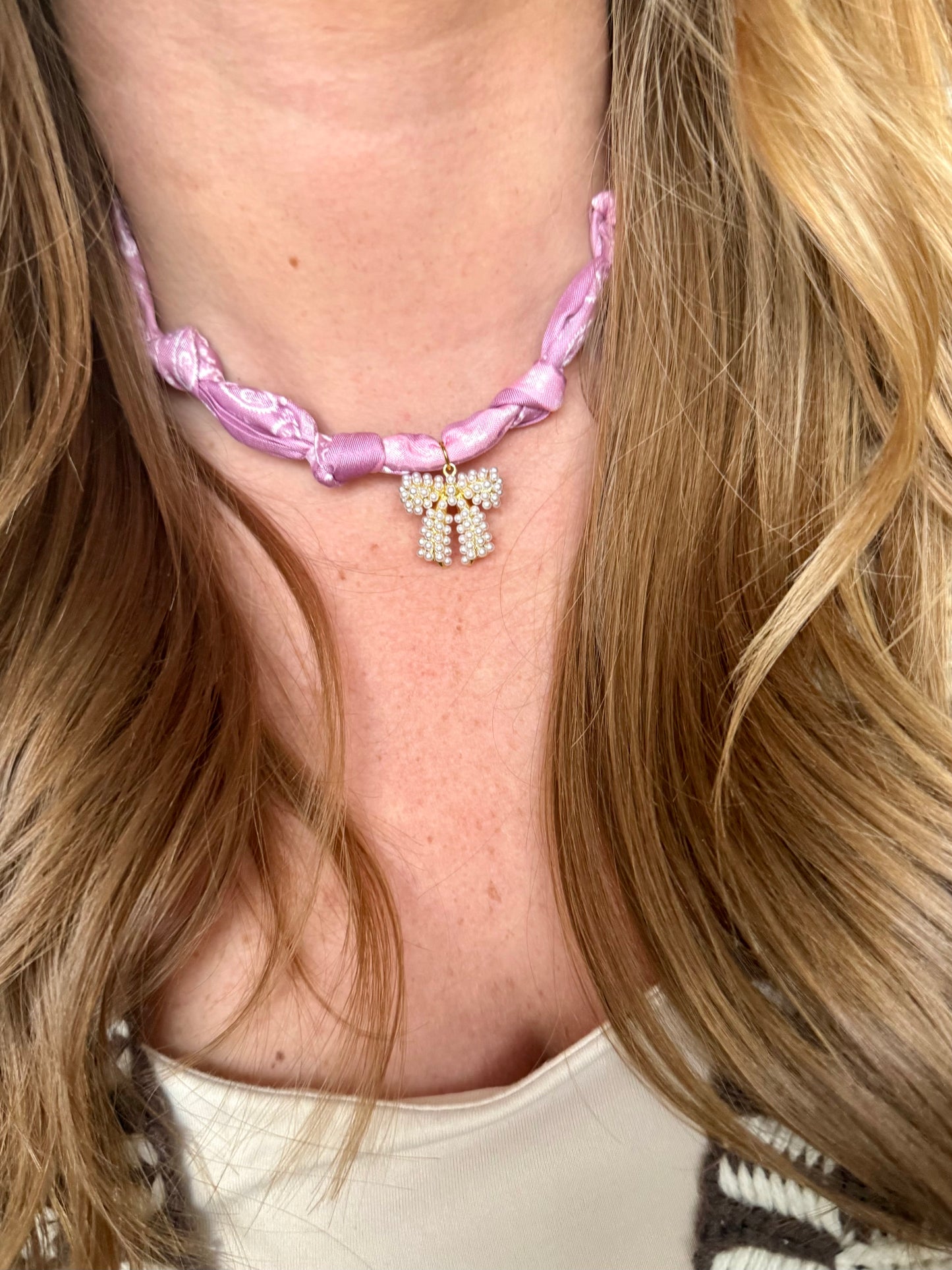 Eloise Bow Scarf Necklace