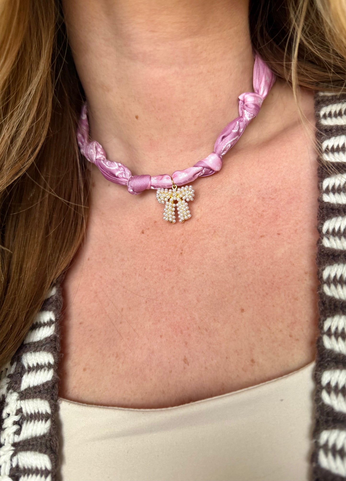 Eloise Bow Scarf Necklace