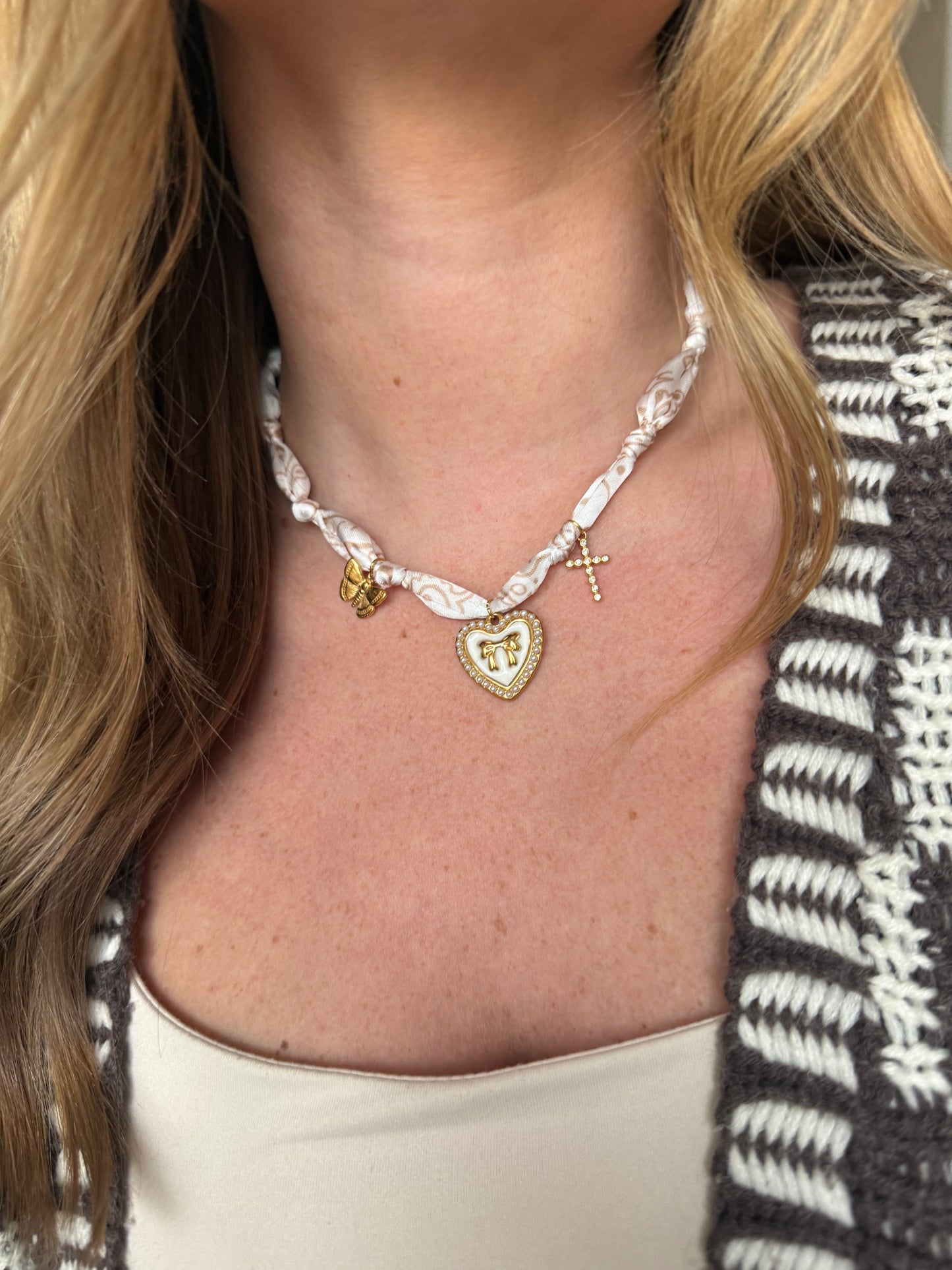 Faith Fall Scarf Necklace