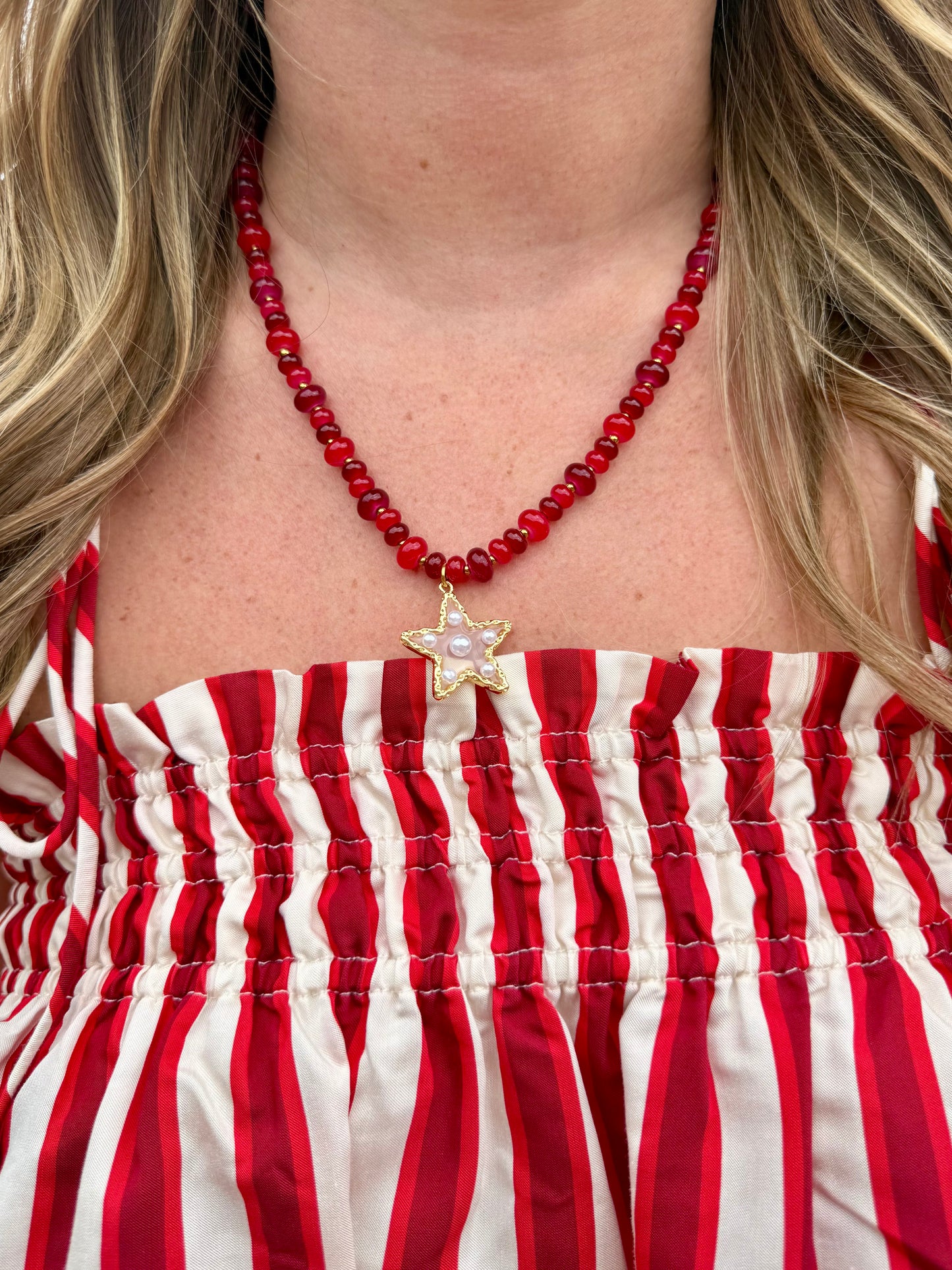 July Beaded Necklace