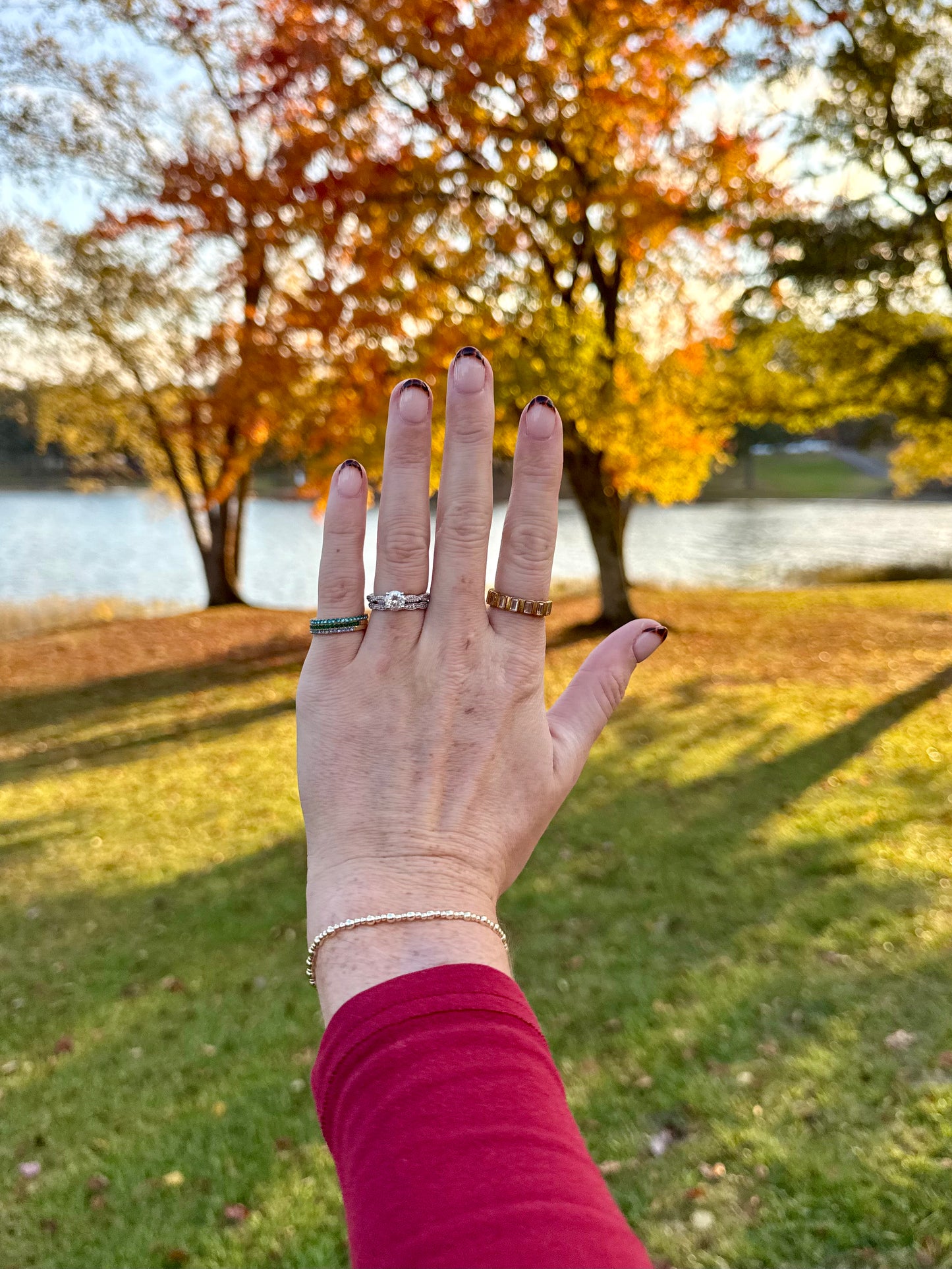 Silver Dainty Birthstone Rings