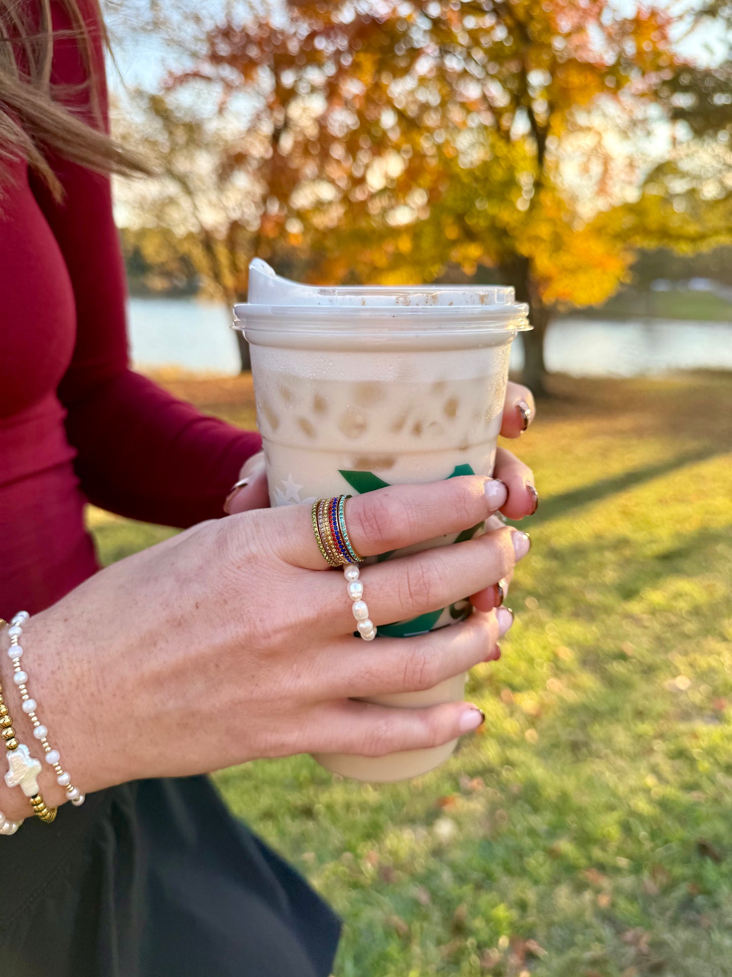 Silver Dainty Birthstone Rings