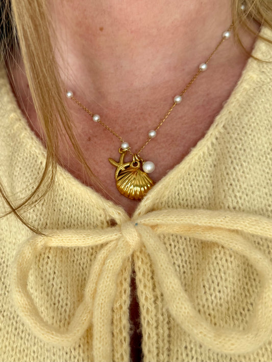 Pearl Seashell Necklace
