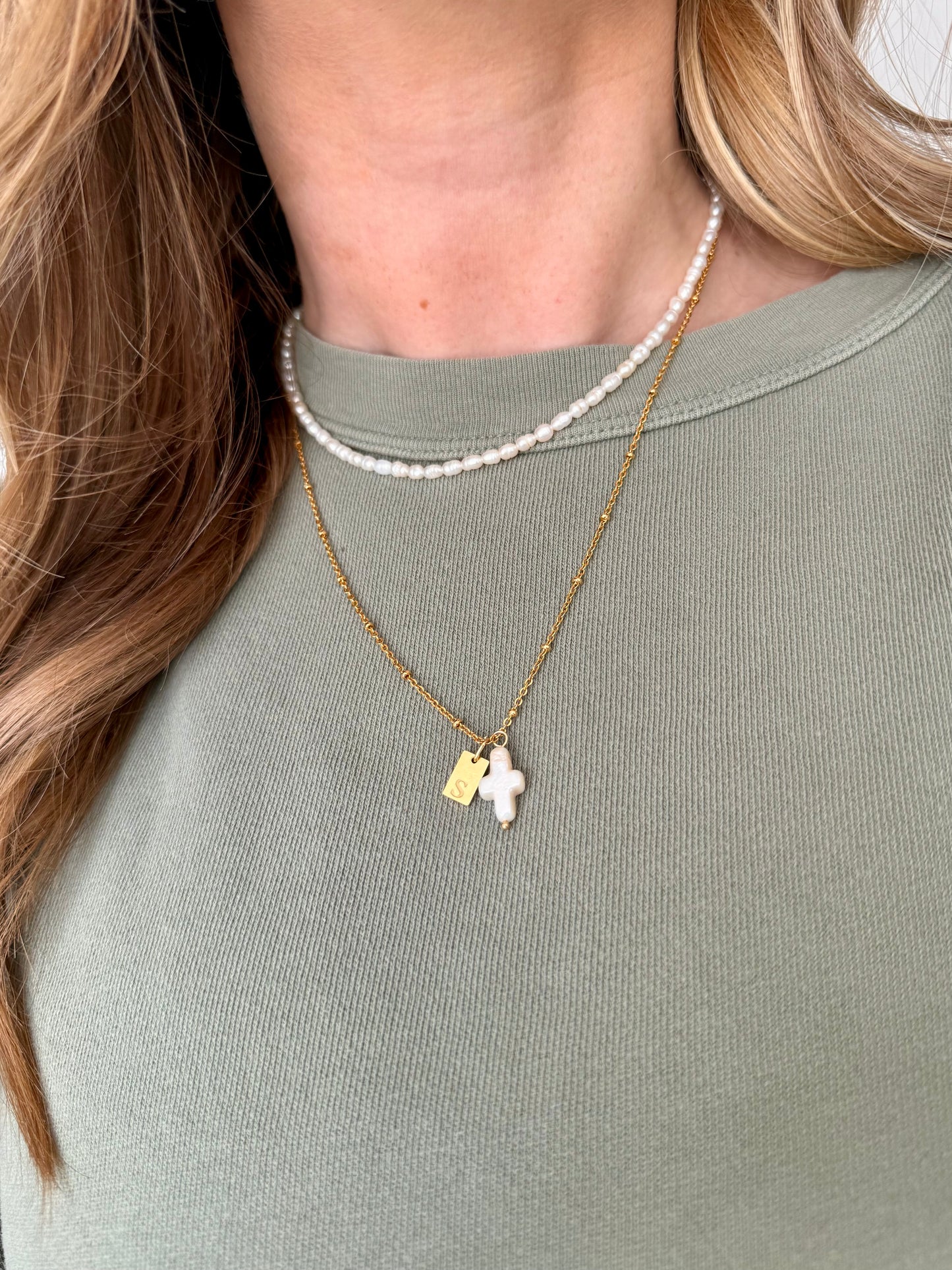 Dainty Square Letter Charms