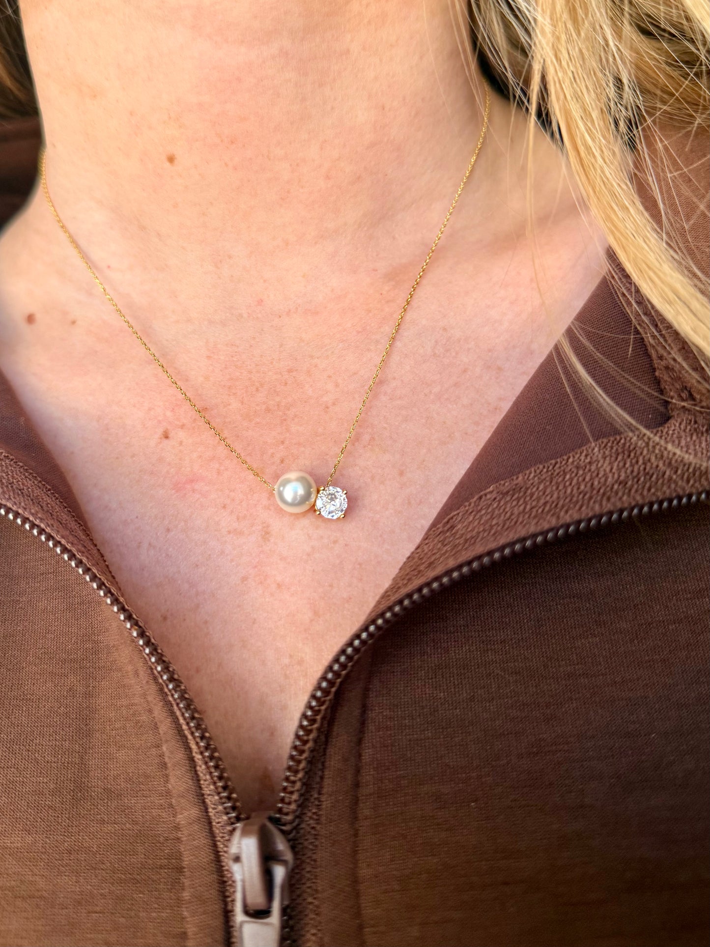 Pearl Diamond Necklace