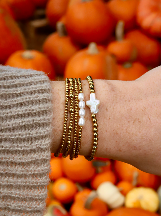 Four Pearl Beaded Bracelet