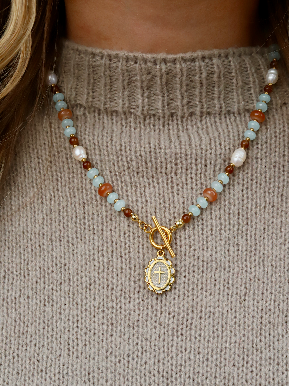 Faith Beaded Necklace