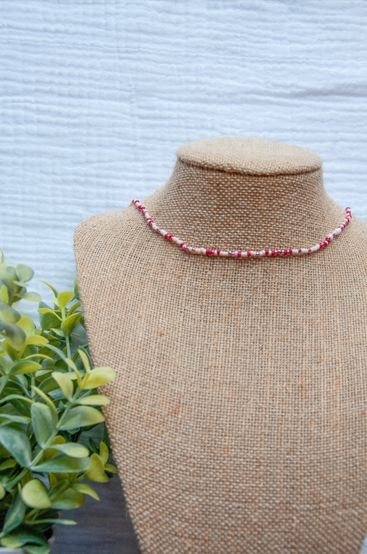 Mamma Mia Pretty in Pink Beaded Necklace