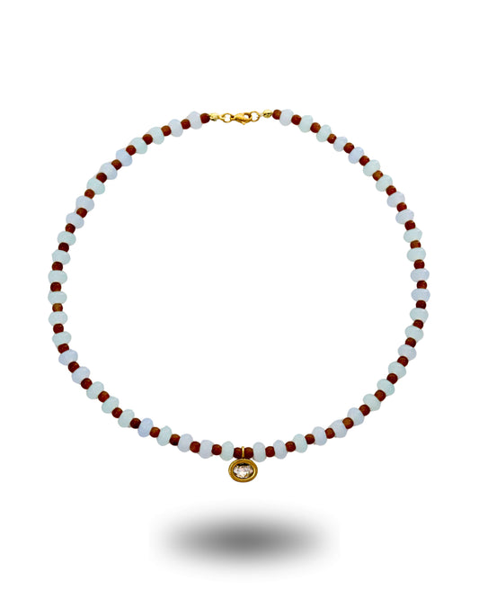 Brown Eyed Girl Beaded Necklace