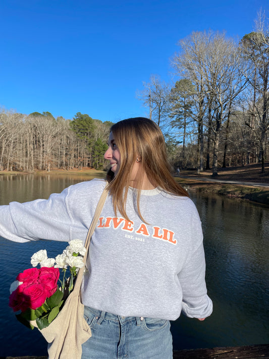 Coral Live A Lil Crewneck