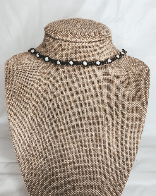 Dark Brown Leather Necklace/Bracelet